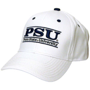 hat white PSU embroidered image